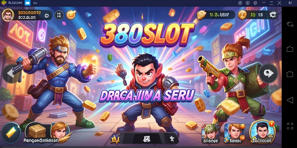 Tampilan utama dari game Arcade 380SLOT yang mengasyikkan.