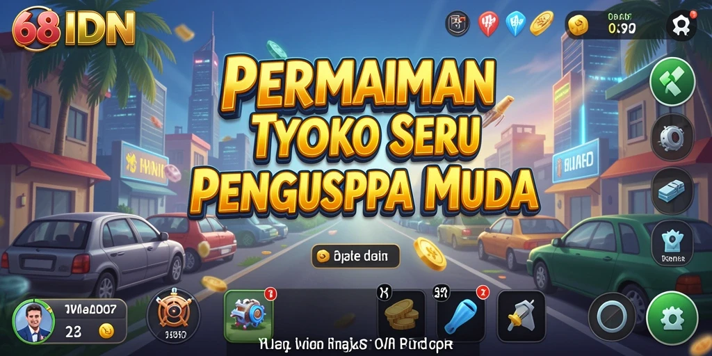Screenshot gameplay <strong>68IDN</strong> menunjukkan pengelolaan bisnis yang dinamis.