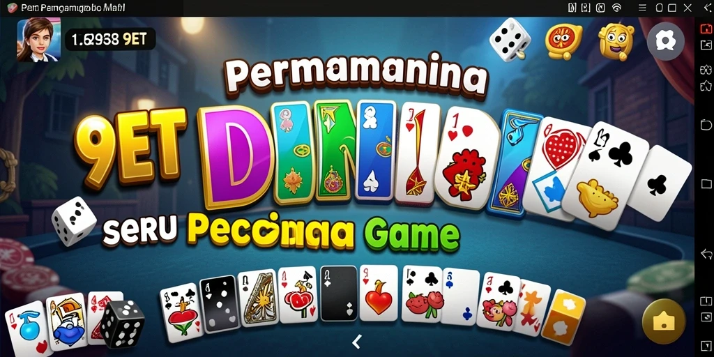 Screenshot gameplay 9ET dengan tampilan menarik permainan Domino.