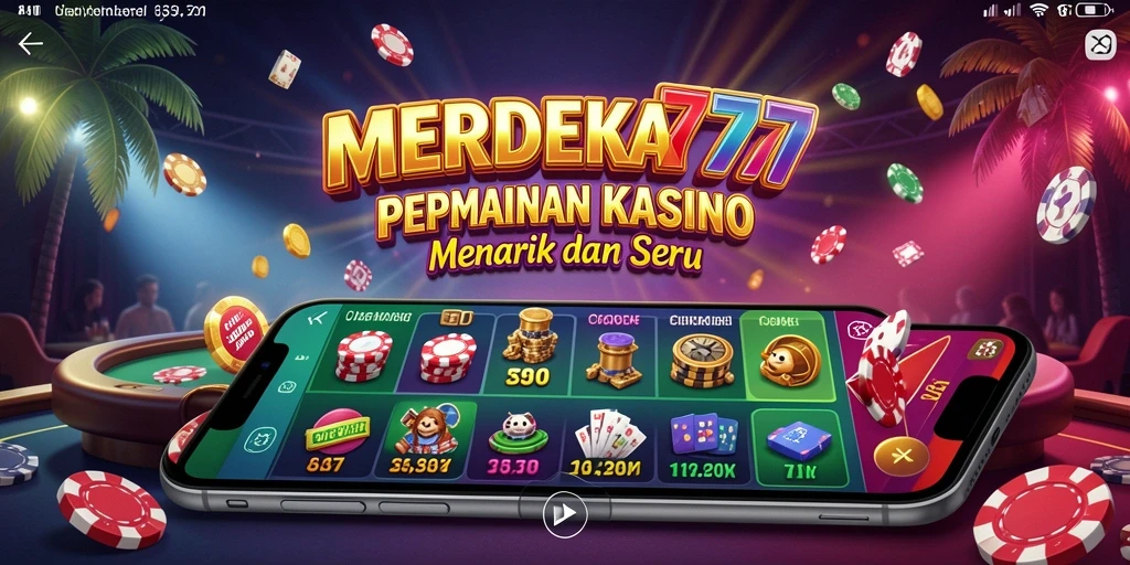 Tangkapan layar gameplay MERDEKA777 menampilkan suasana Kasino yang seru.