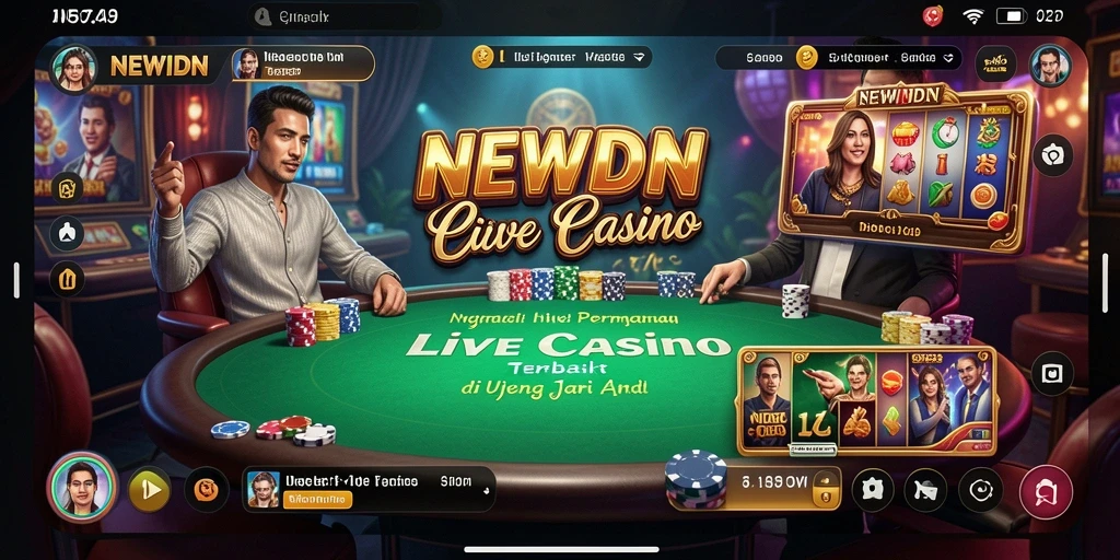 Tampilan gameplay Live Casino yang mengasyikkan di NEWIDN.