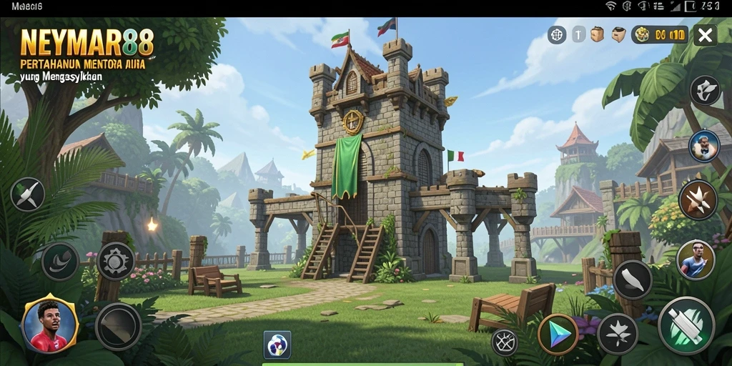 Gameplay seru di NEYMAR88 dengan strategi tower defense yang menantang.