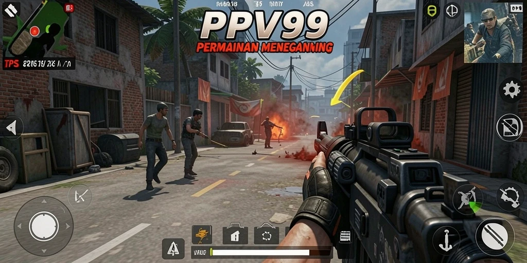 Tangkapan layar utama dari gameplay PPV99 dengan aksi penuh ketegangan.