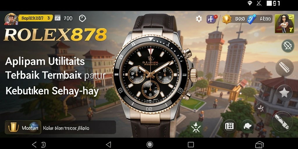 Screenshot utama ROLEX878 menampilkan antarmuka aplikasi utilitas yang intuitif dan menarik.